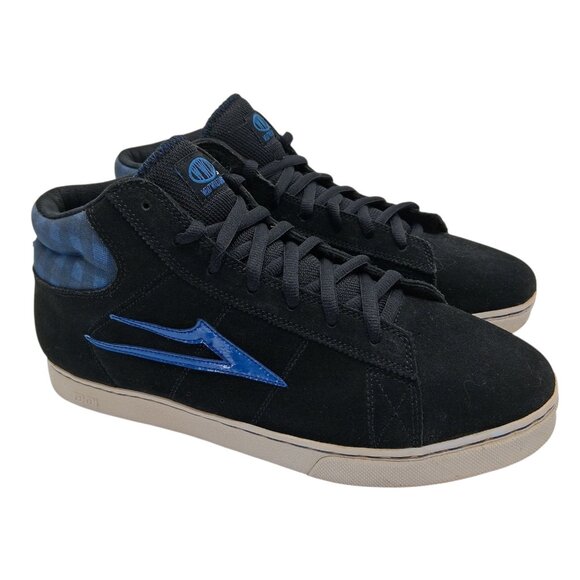 Lakai Howard Hi WWCD Shoes Mens Size 13 Black Suede Skate What Would Carroll Do - Picture 1 of 13